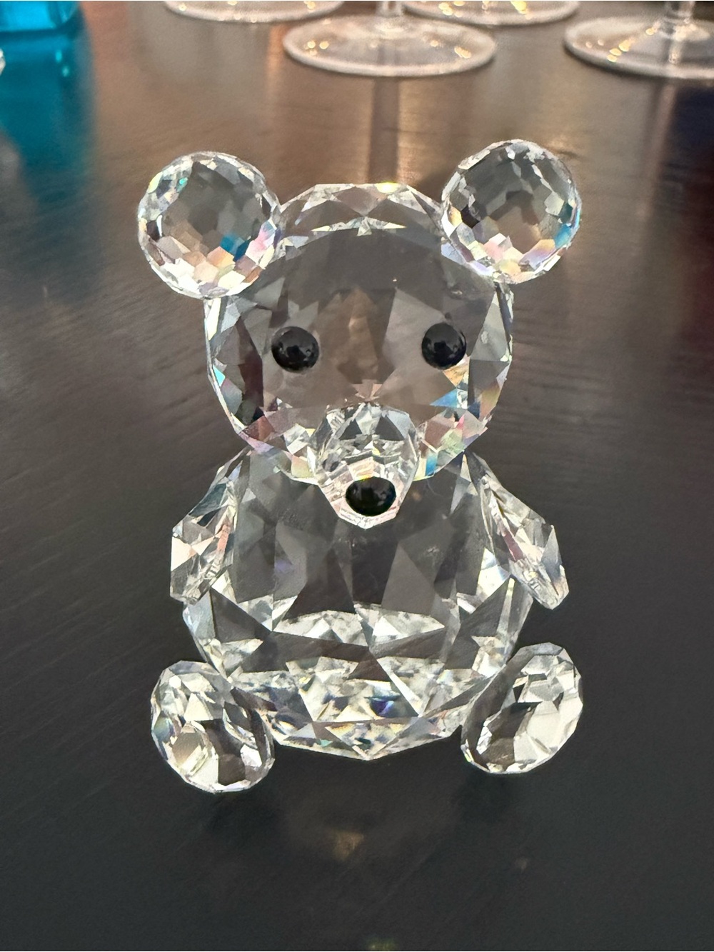 Swarovski Clear Crystal Faceted Bear Figurine